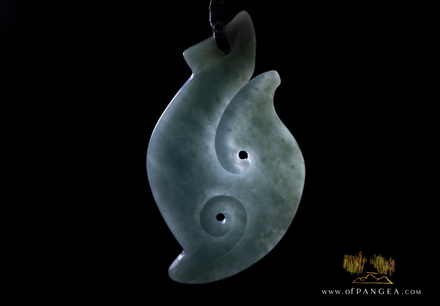 Hei Matau Hook - Guatemalan Princesa Jadeite Necklace || JF1066