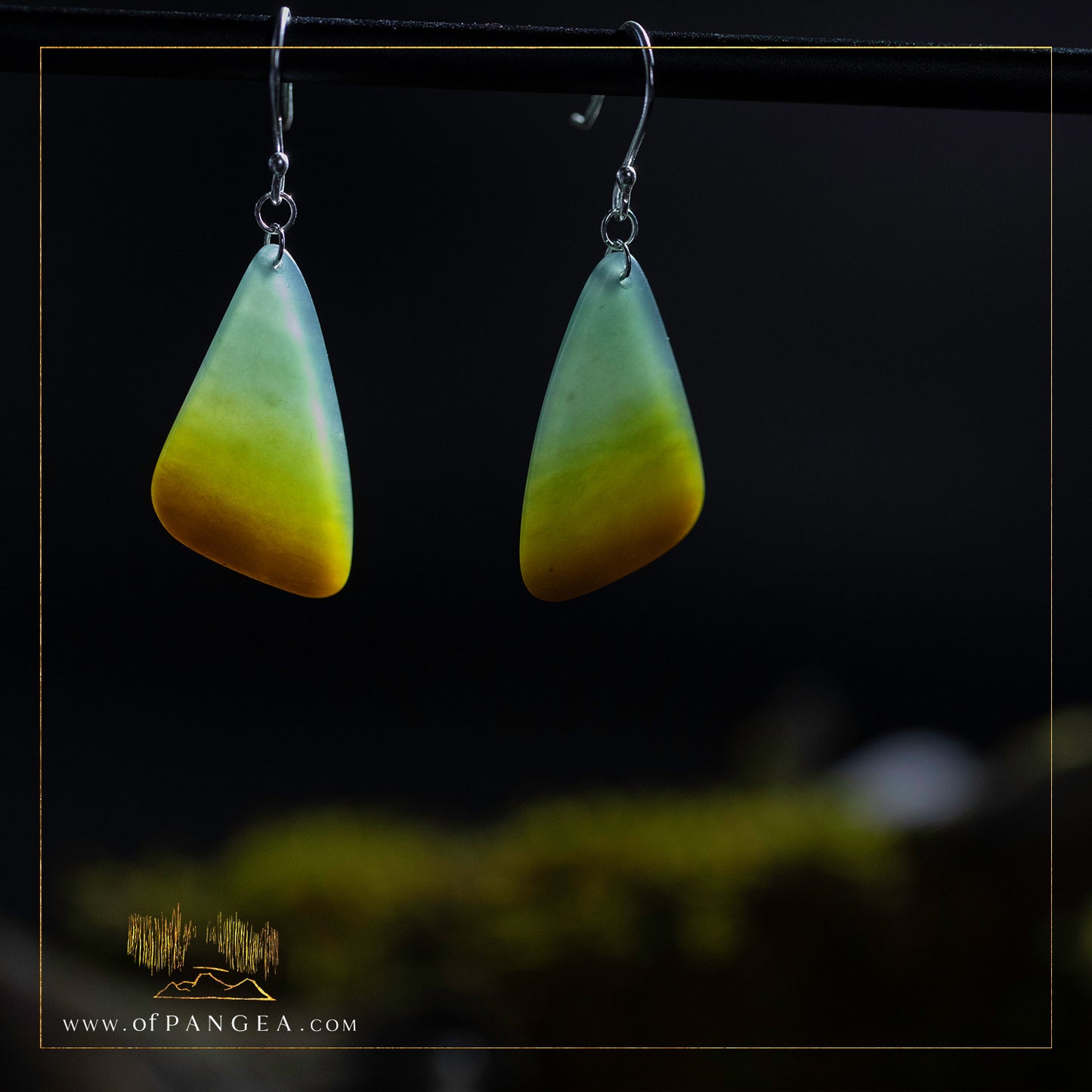 Mariposa Earrings - Guatemalan princesa jadeite