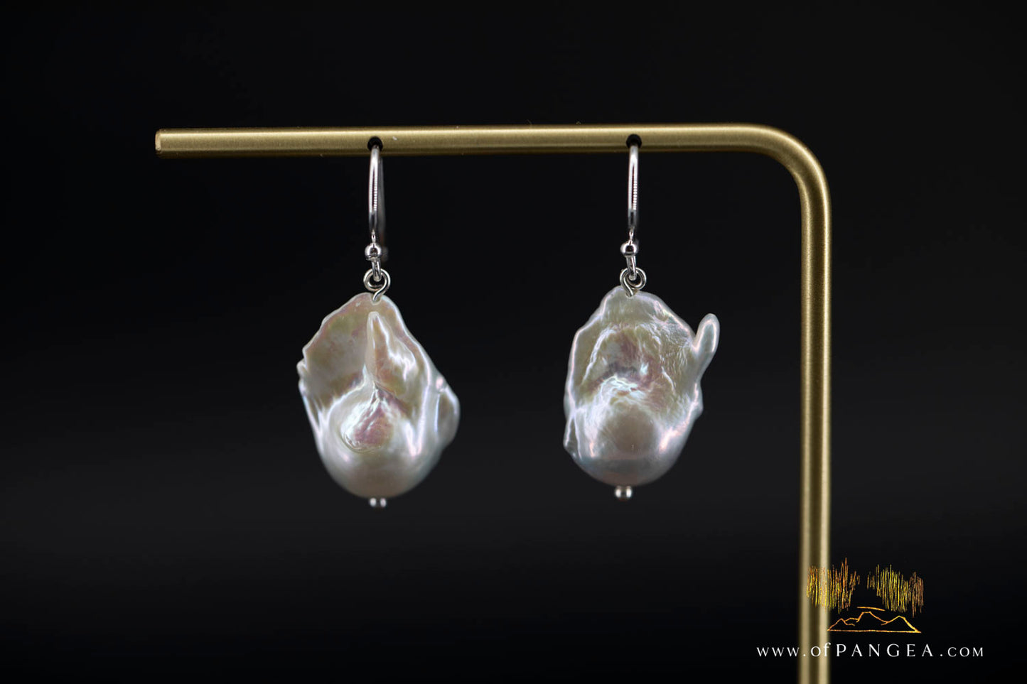 Baroque (AAA) Pearl Earrings - sterling silver || JF1451