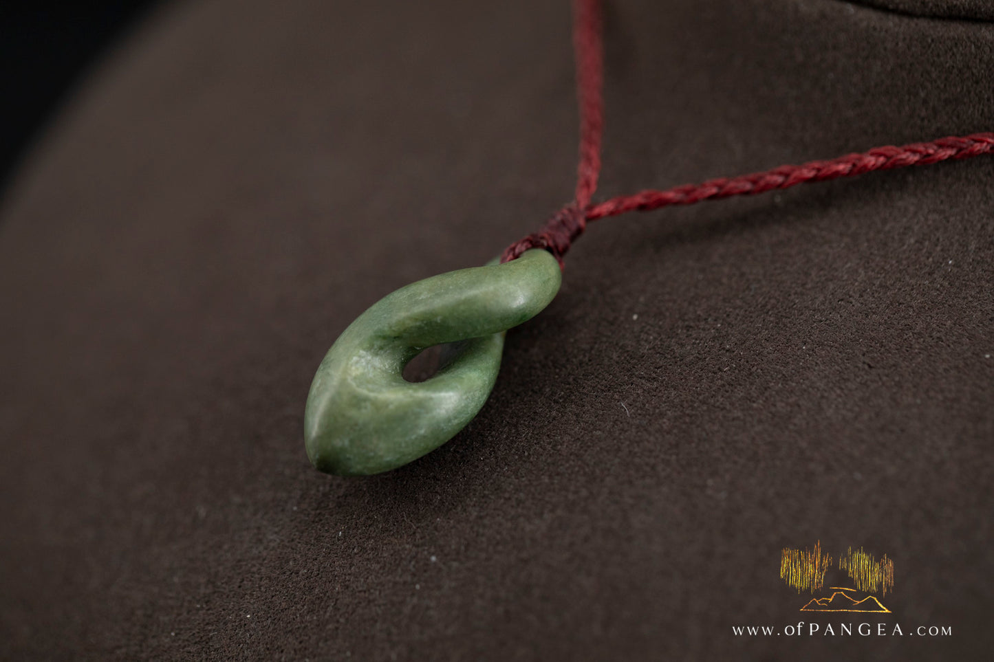 Pikorua Twist Necklace || Raukaraka Pounamu Nephrite Jade || Aotearoa New Zealand || JF505