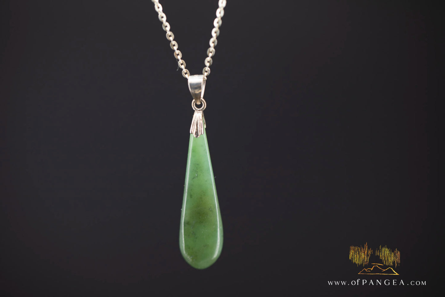 Teardrop Roimata - Guatemalan Princesa Jadeite Necklace || JF566