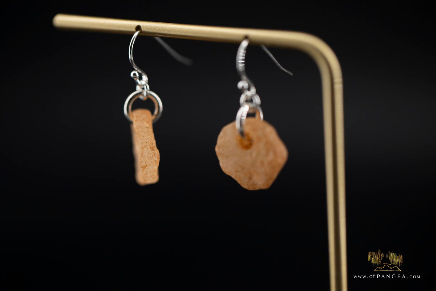 Neolithic bead earrings - 4,000 - 7,000 years old || Sahara Desert || sterling silver || JF662