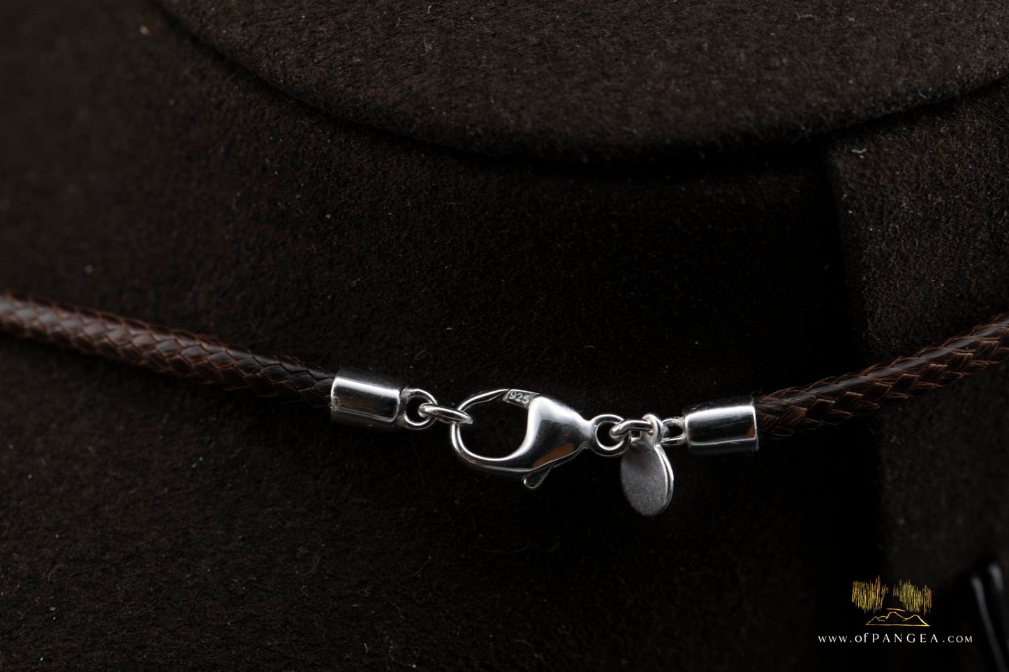 Hei Toki necklace - Kahotea pounamu Nephrite Jade - New Zealand - Italian leather and sterling silver || JF678