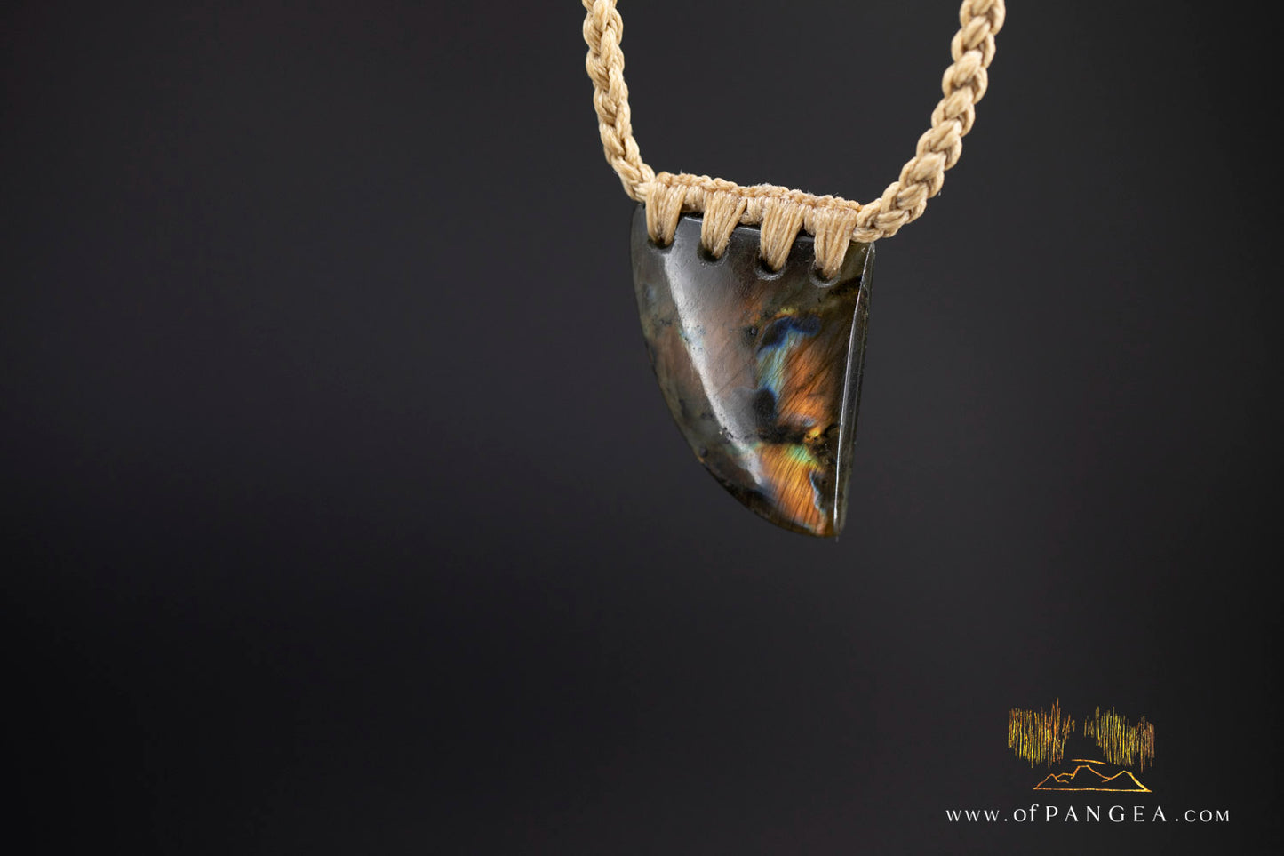 Labradorite Flash Niho bound pendant and necklace  || JF1041