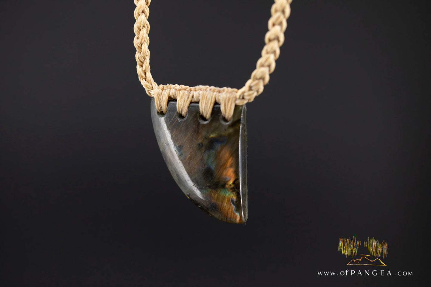 Labradorite Flash Niho bound pendant and necklace  || JF1041