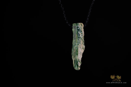Talisman Pillar - Nephrite Jade - Putiputi Pounamu - Marsden Flower Jade New Zealand