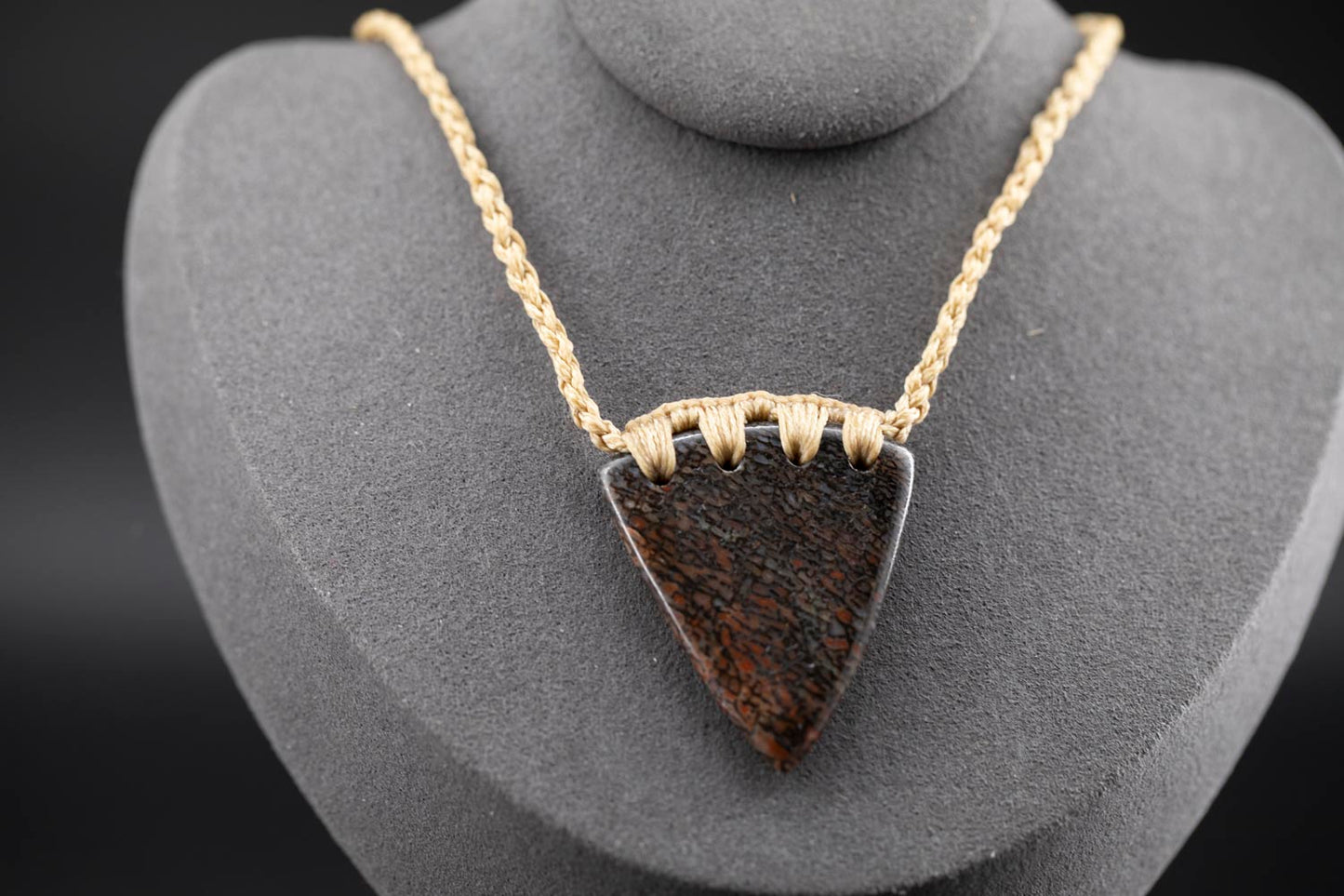 Dinosaur gembone necklace || JF1061