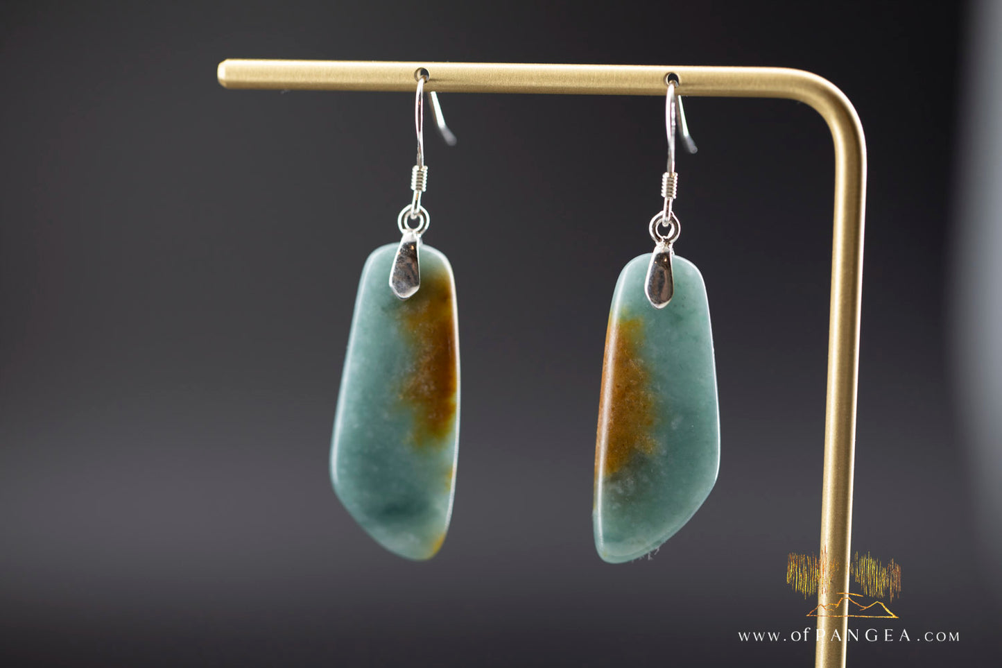 Guatemalan princesa jadeite earrings - sterling silver || JF1063