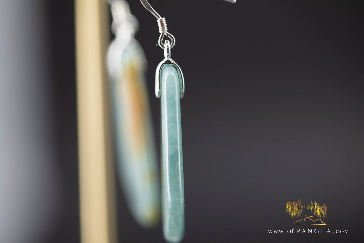 Guatemalan princesa jadeite earrings - sterling silver || JF1063