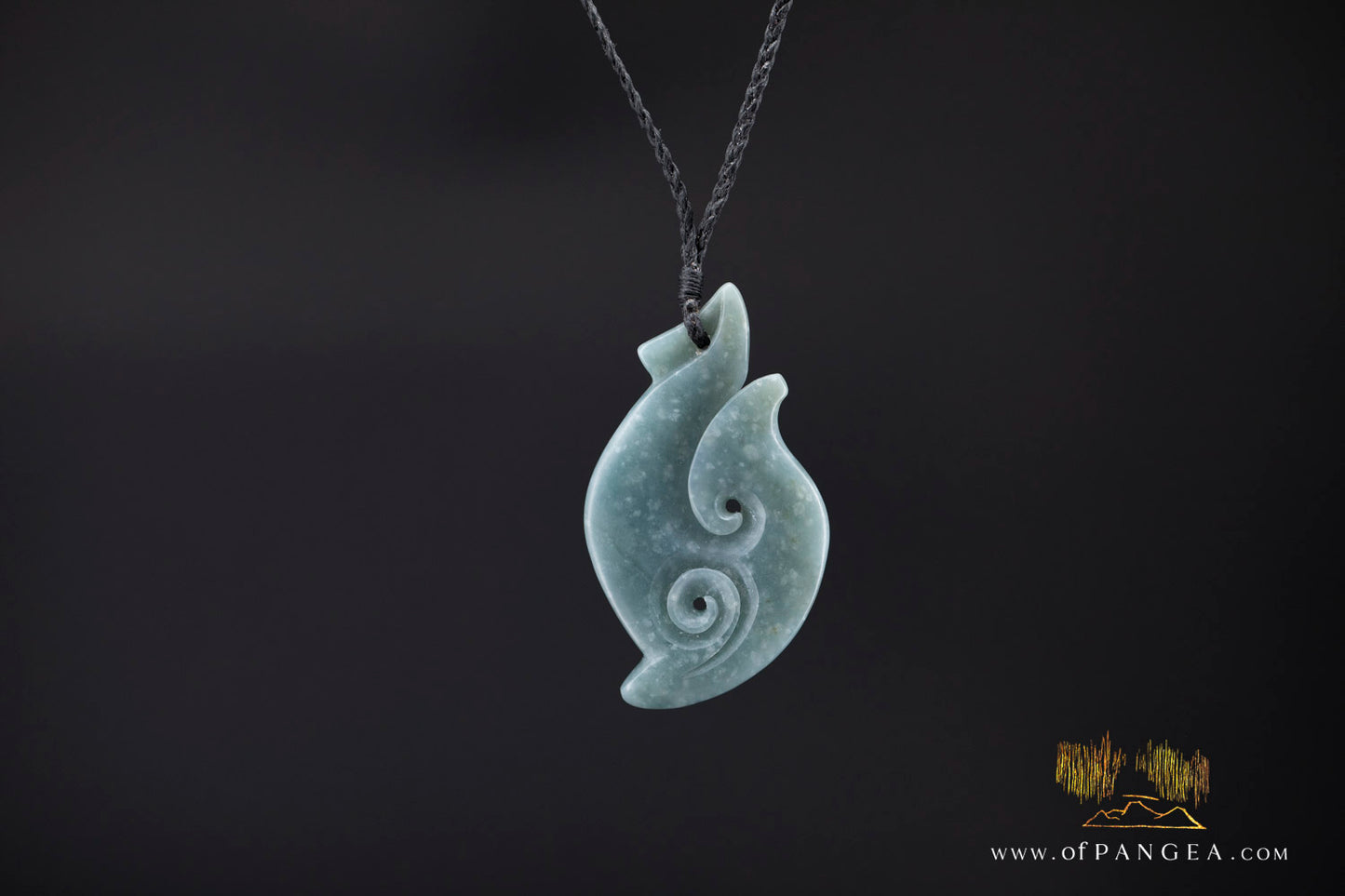 Hei Matau Hook - Guatemalan Princesa Jadeite Necklace || JF1066