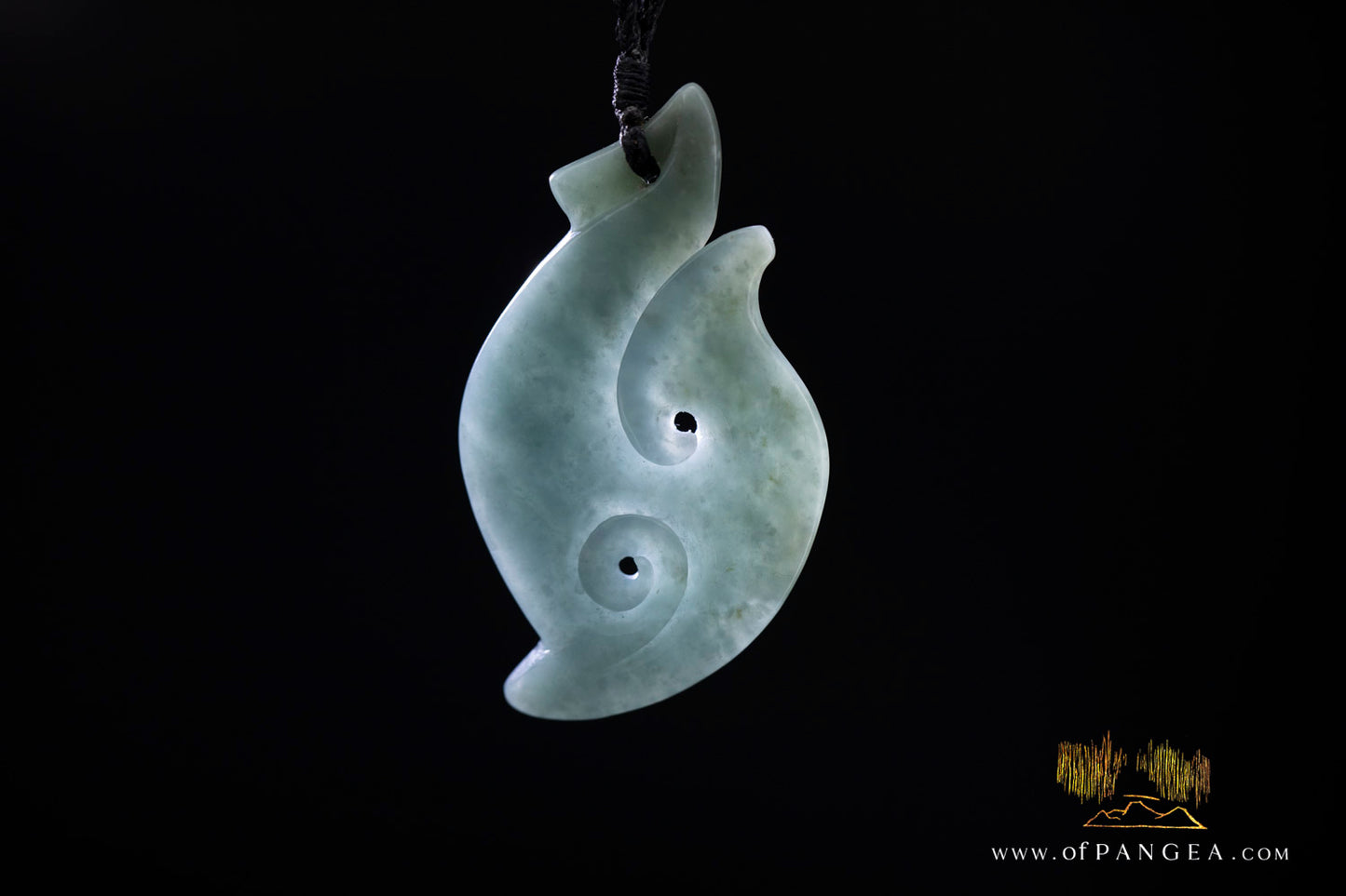 Hei Matau Hook - Guatemalan Princesa Jadeite Necklace || JF1066