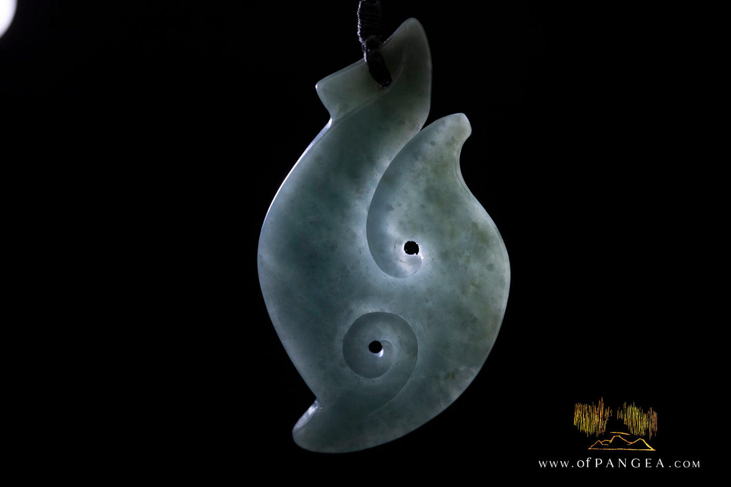 Hei Matau Hook - Guatemalan Princesa Jadeite Necklace || JF1066