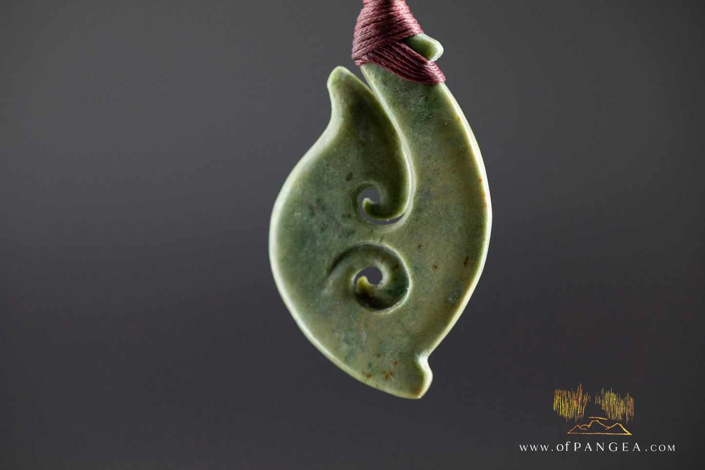 Hei Matau Hook || Raukaraka Pounamu Nephrite Jade || Aotearoa New Zealand || JF1074