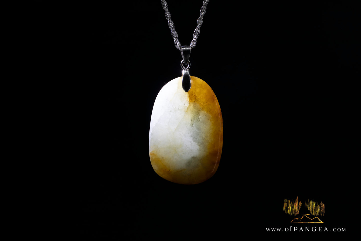 Burmese Jadeite Pendant and Sterling Silver Necklace || JF1130