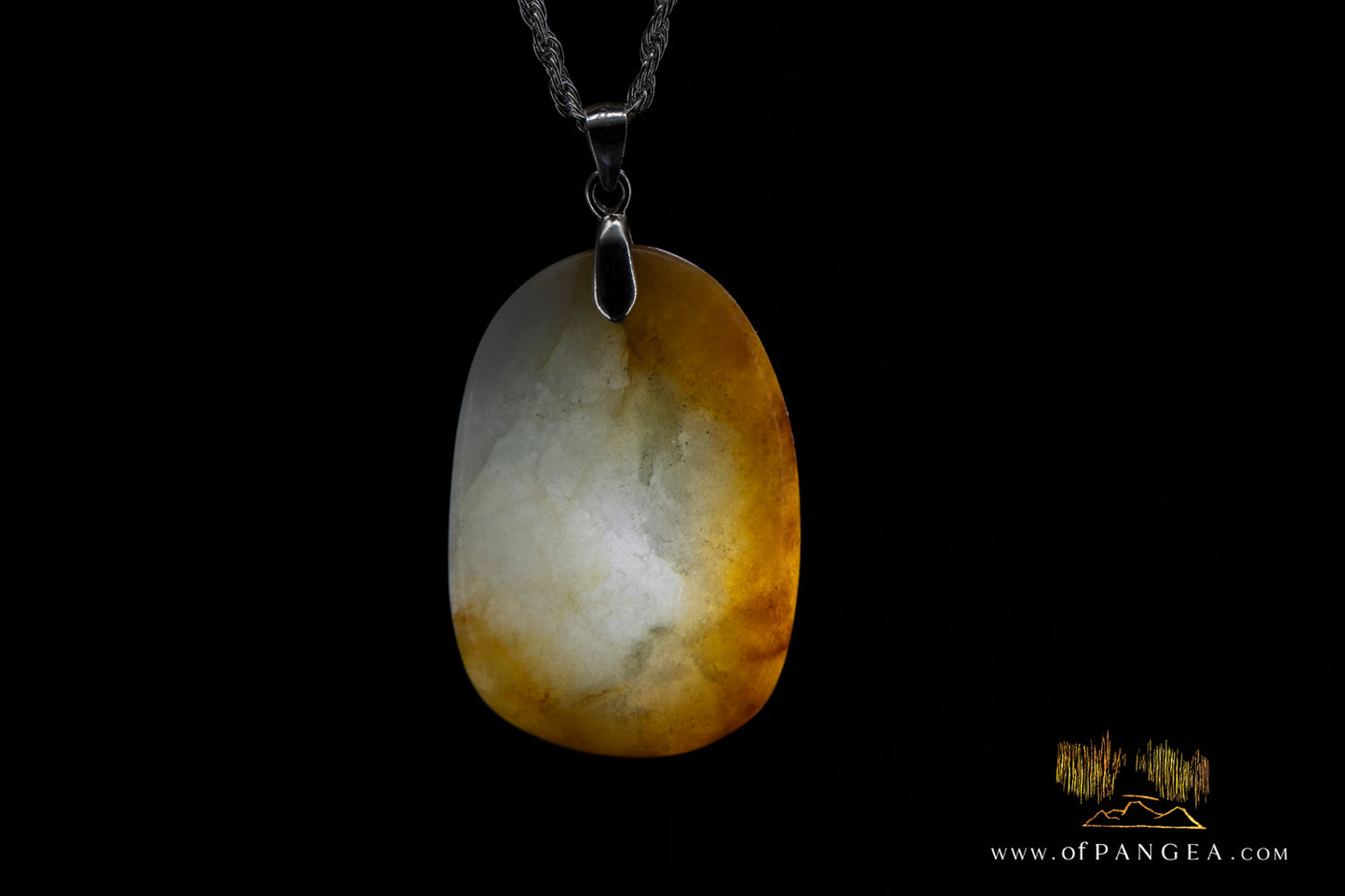 Burmese Jadeite Pendant and Sterling Silver Necklace || JF1130