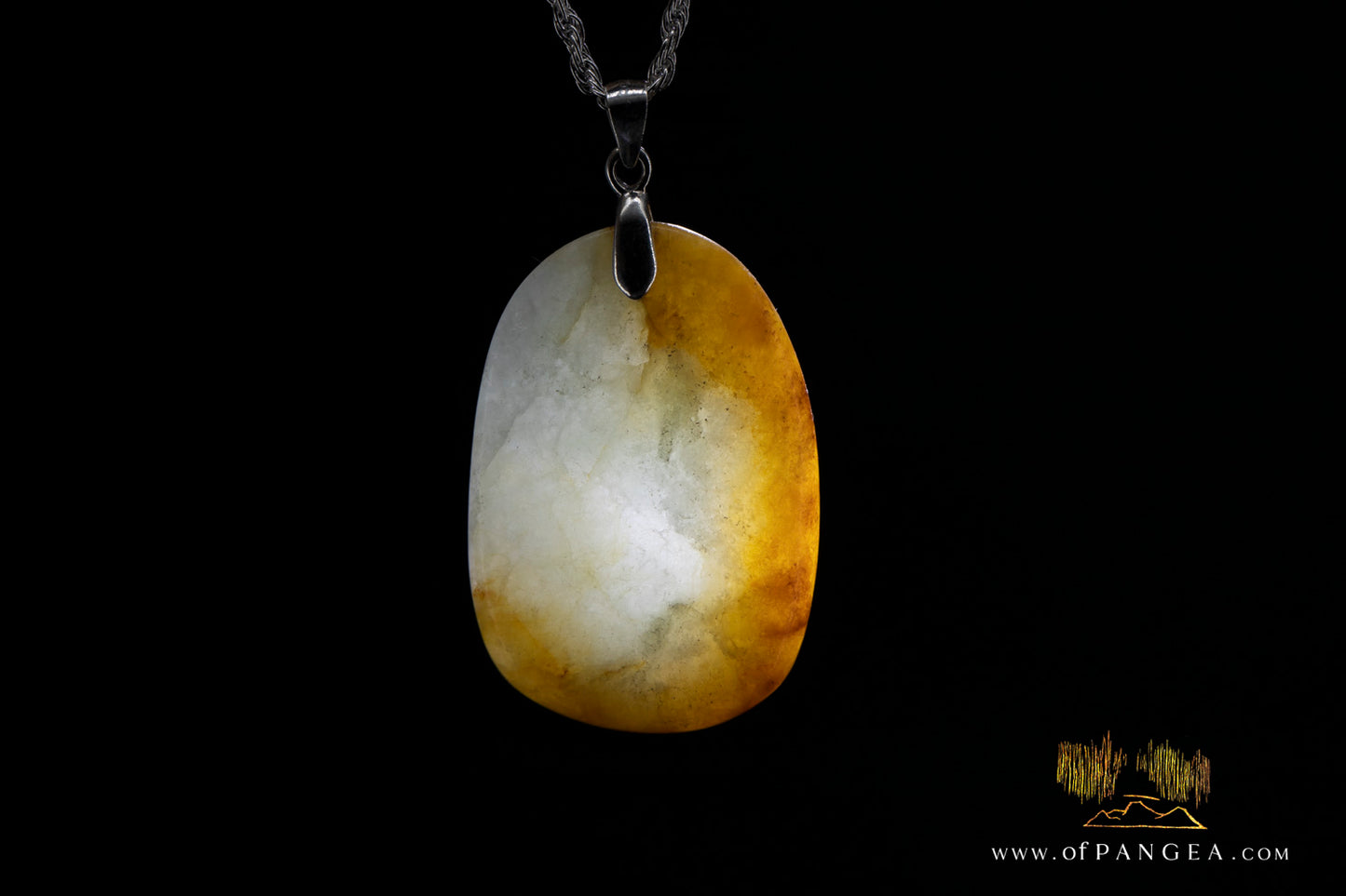 Burmese Jadeite Pendant and Sterling Silver Necklace || JF1130