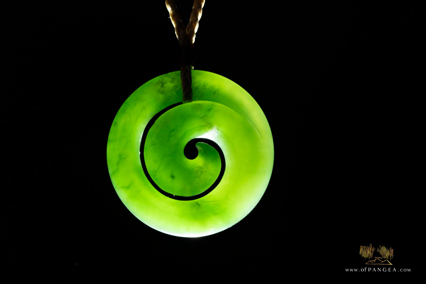 Koru carved from Kahurangi Pounamu Nephrite Jade - Grade AAA