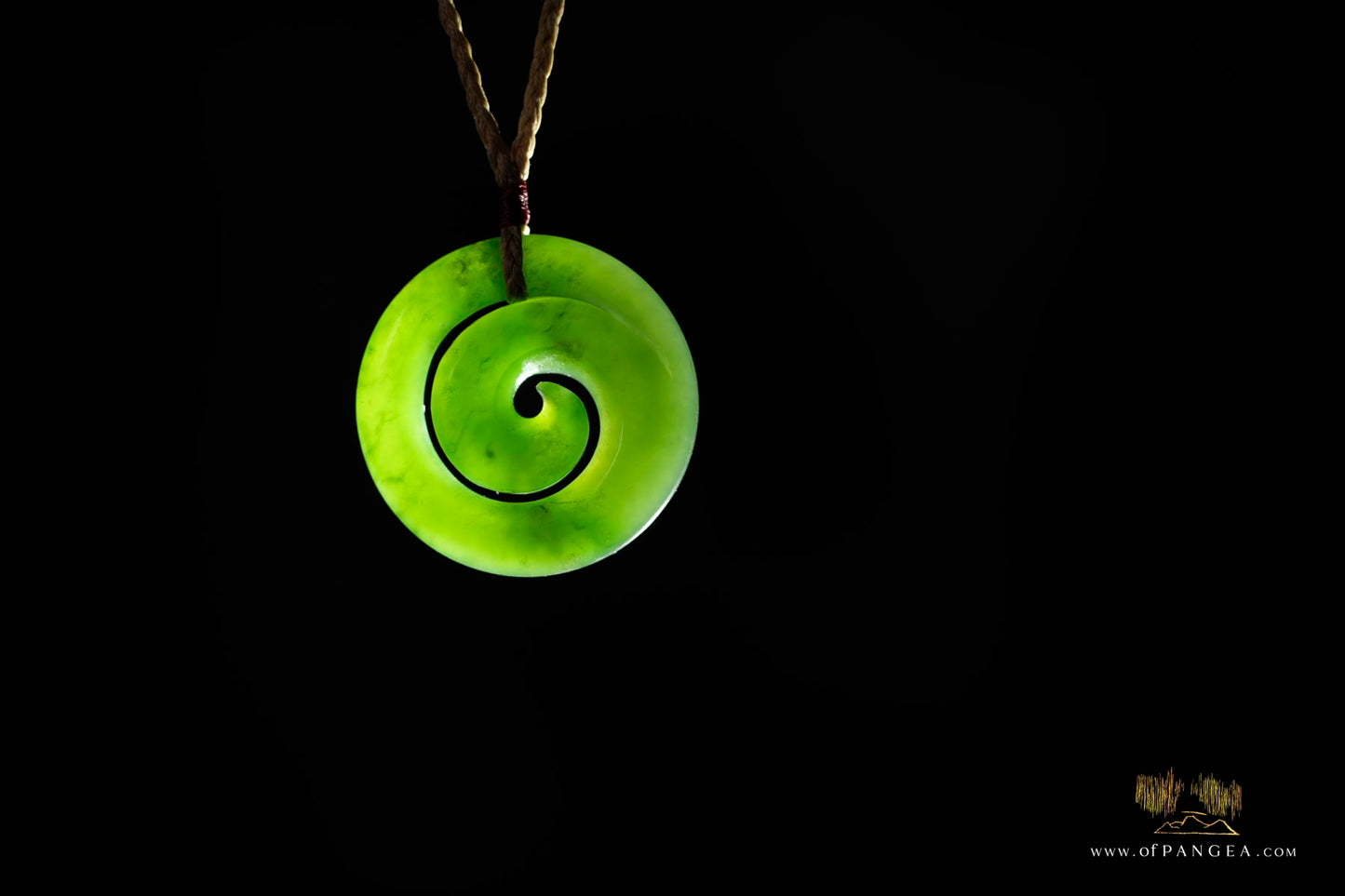 Koru carved from Kahurangi Pounamu Nephrite Jade - Grade AAA