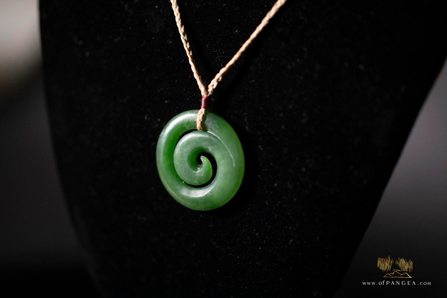 Koru carved from Kahurangi Pounamu Nephrite Jade - Grade AAA