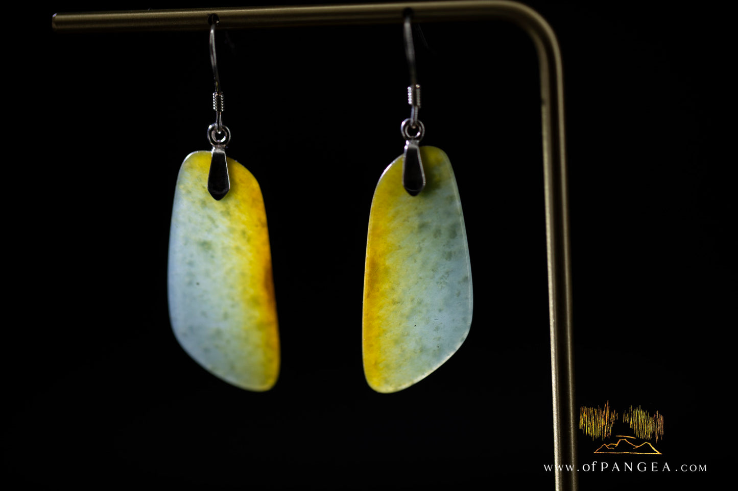 Guatemalan princesa jadeite earrings - sterling silver || JF1331
