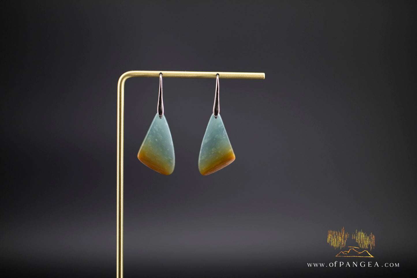 Mariposa Earrings - Guatemalan princesa jadeite - sterling silver ||JF134