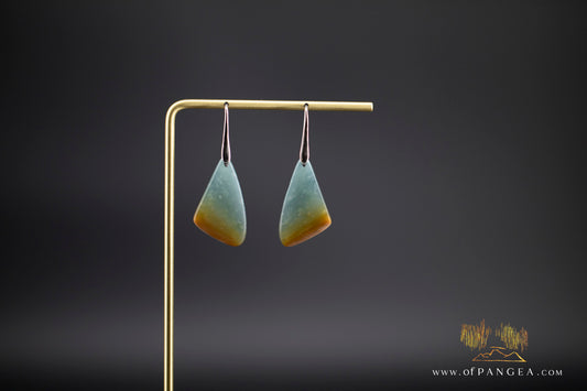 Mariposa Earrings - Guatemalan princesa jadeite - sterling silver ||JF134
