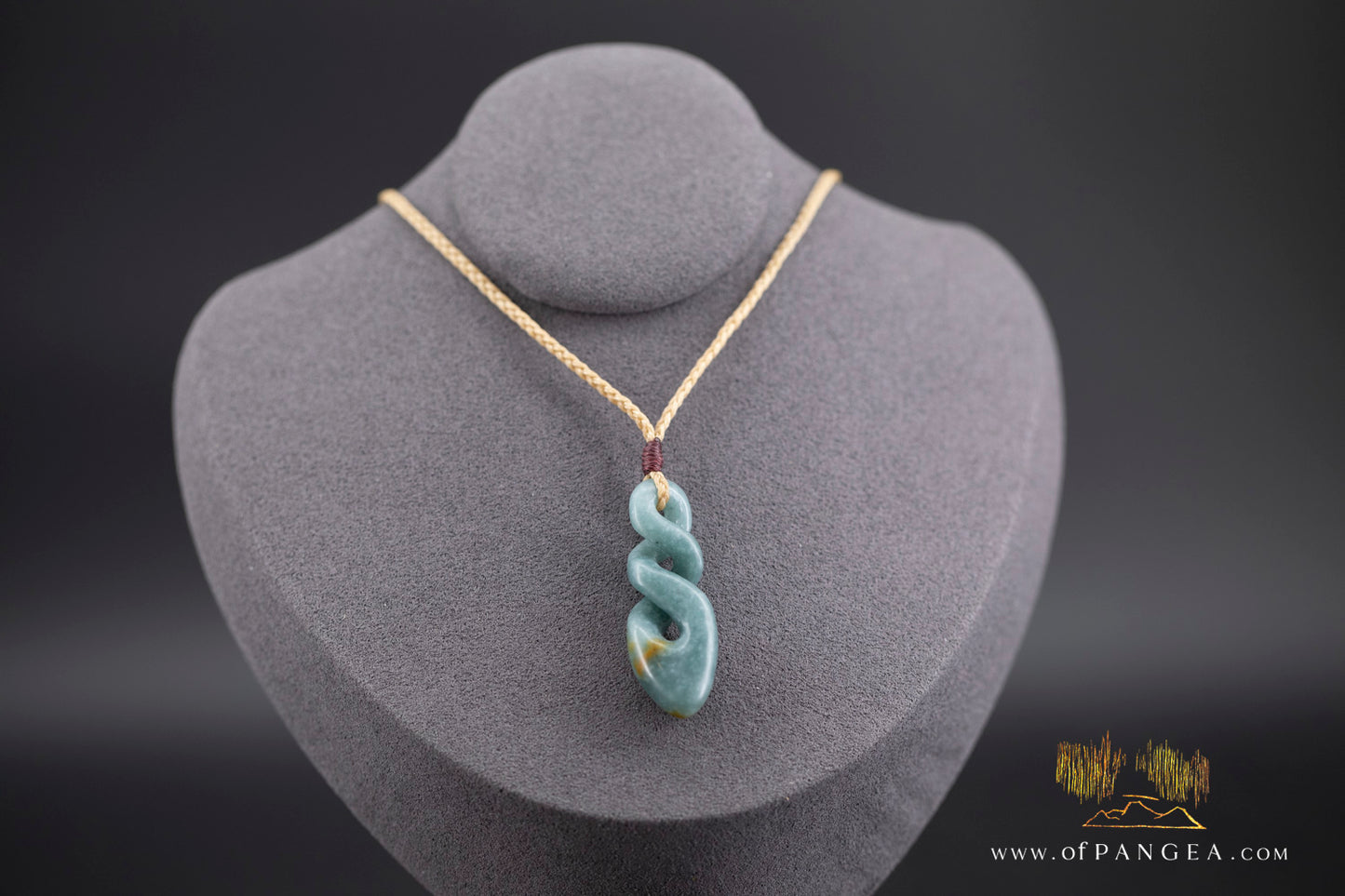 Pikorua double twist - Guatemalan princesa jadeite - AAA || JF1360