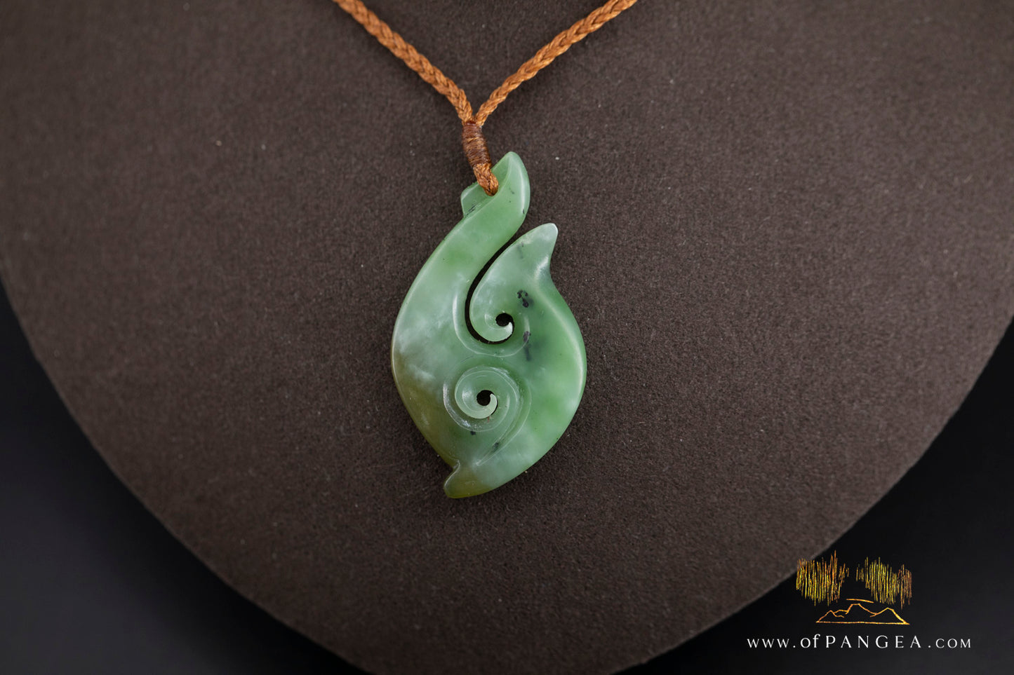 Hei Matau Hook - Siberian Nephrite Jade Necklace || JF1364