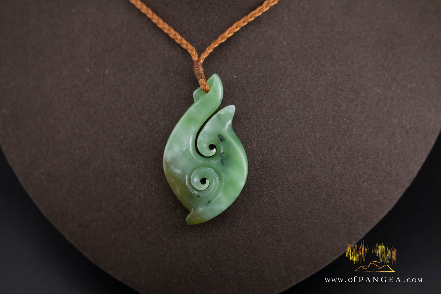 Hei Matau Hook - Siberian Nephrite Jade Necklace || JF1364