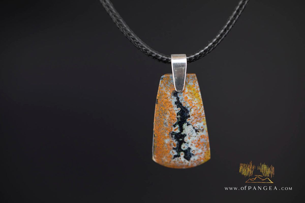 Petrified Wood Toki (Adze) Pendant || JF1656