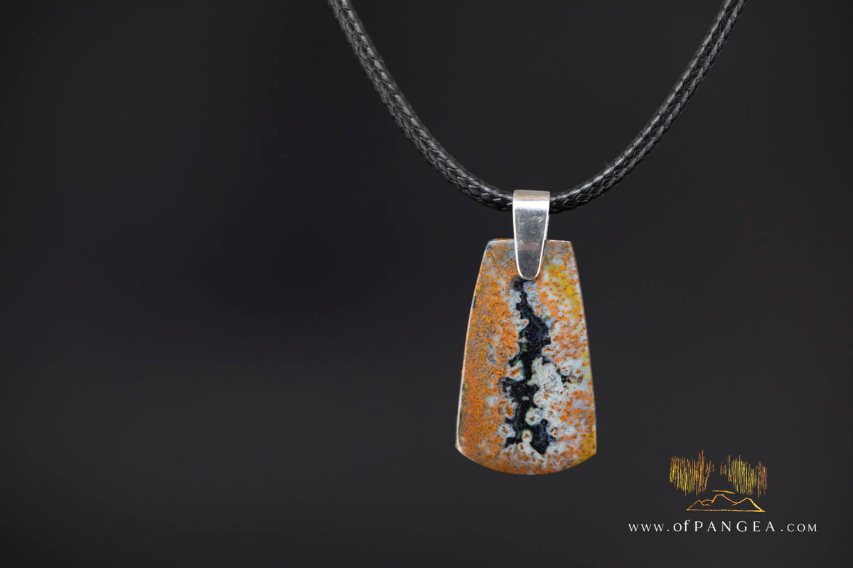 Petrified Wood Toki (Adze) Pendant || JF1656