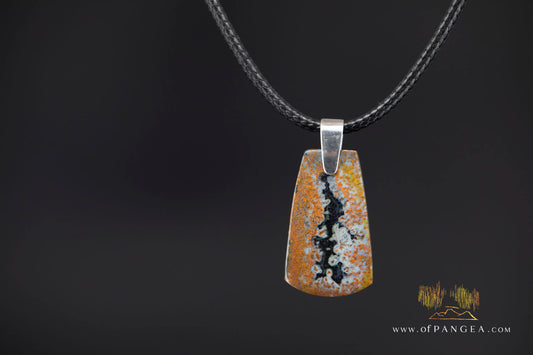 Petrified Wood Toki (Adze) Pendant || JF1656
