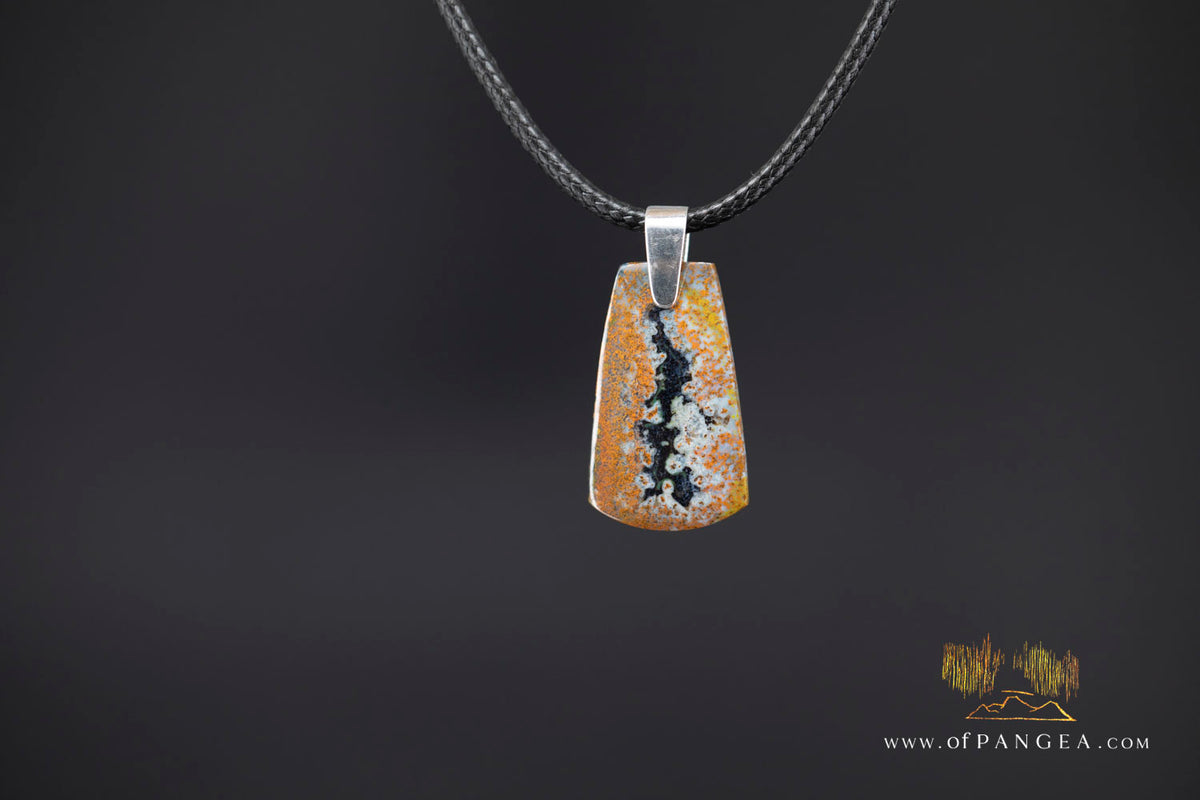 Petrified Wood Toki (Adze) Pendant || JF1656