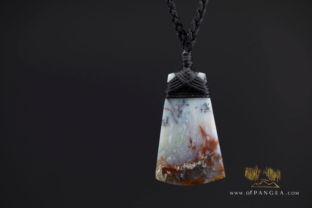 Petrified Wood Toki (Adze) Pendant || JF1659