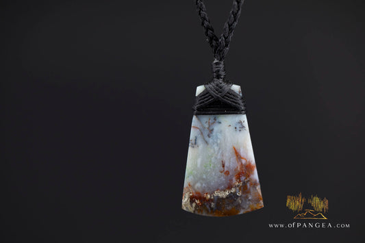 Petrified Wood Toki (Adze) Pendant || JF1659