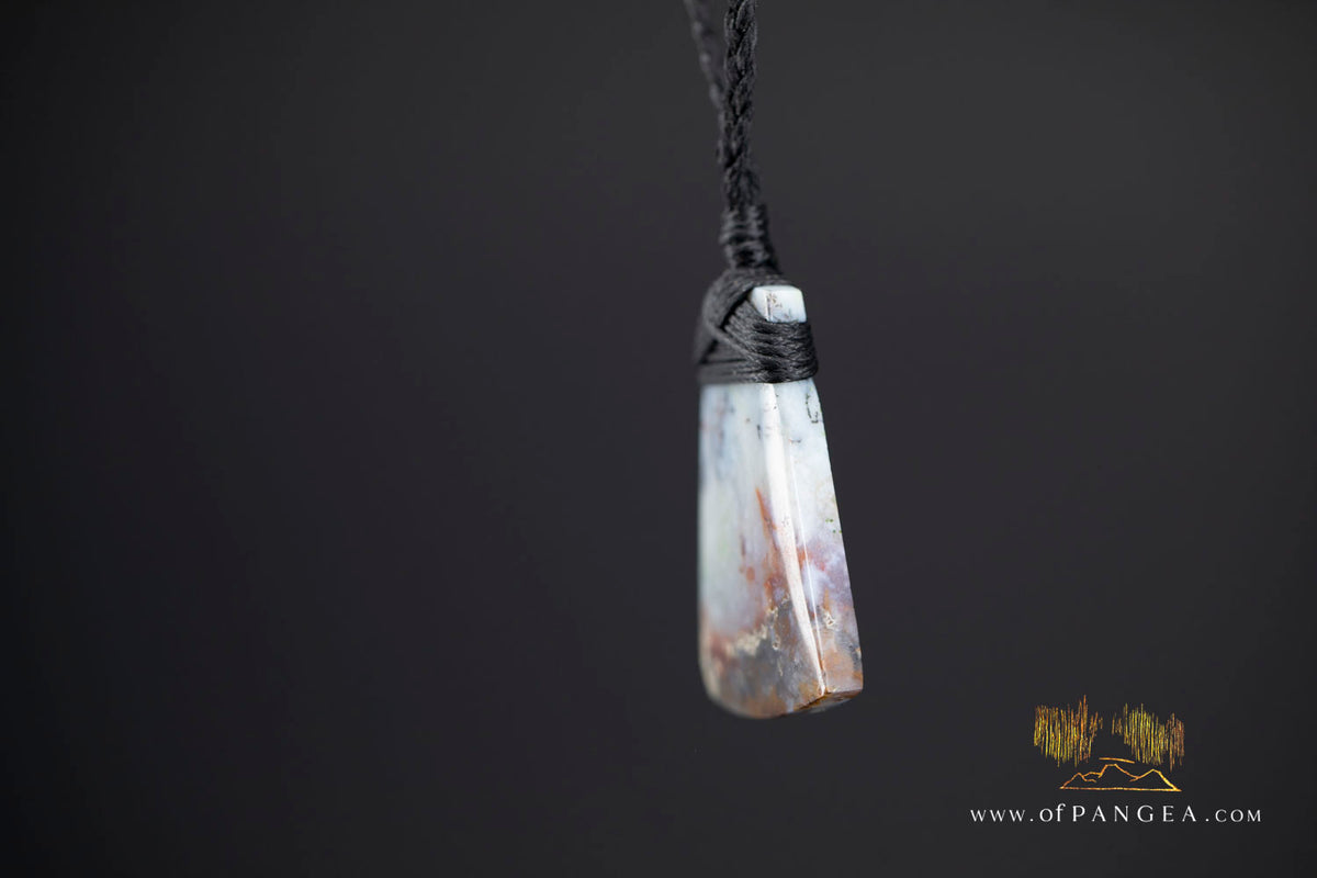 Petrified Wood Toki (Adze) Pendant || JF1659