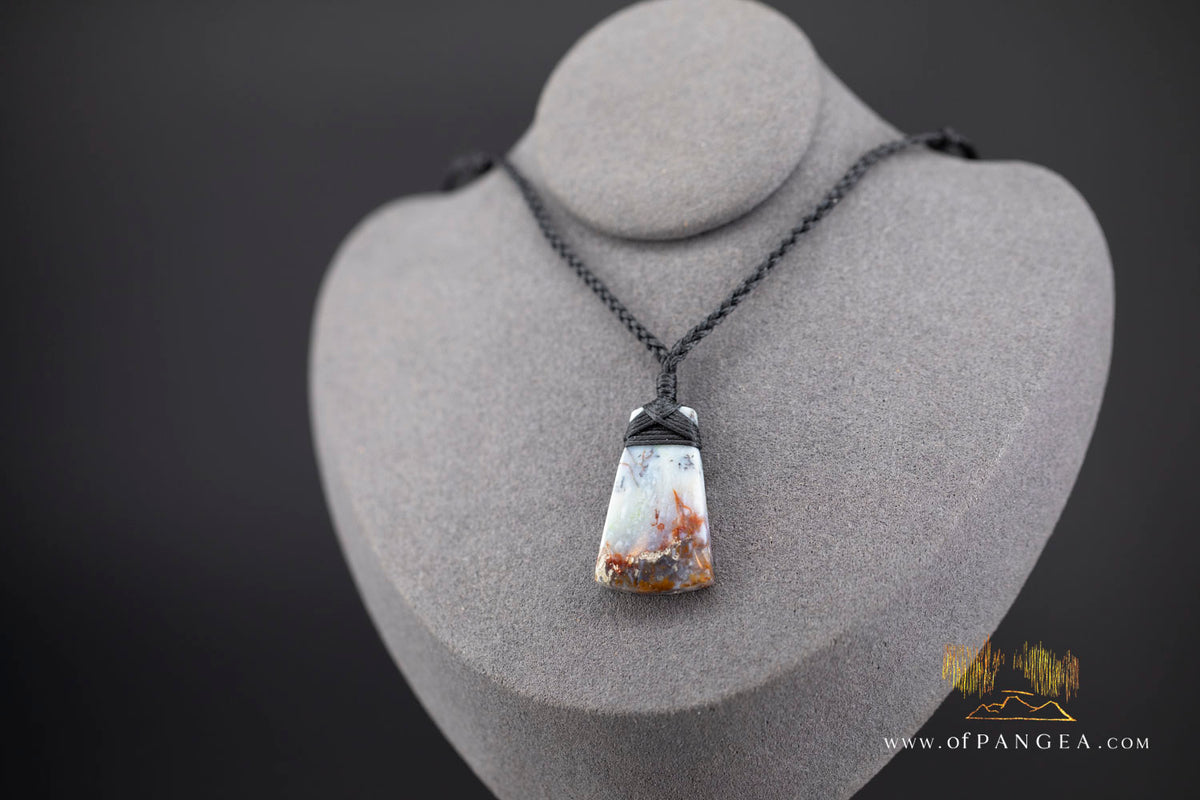 Petrified Wood Toki (Adze) Pendant || JF1659