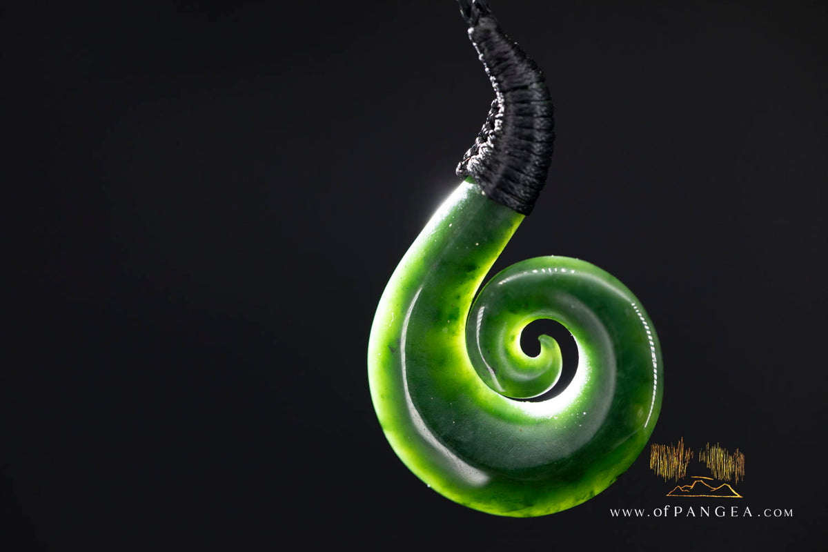 Koru matau - British Columbian Nephrite Jade || JF1752