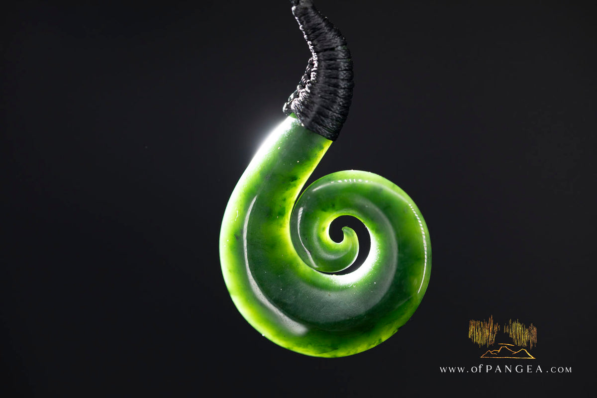 Koru matau - British Columbian Nephrite Jade || JF1752