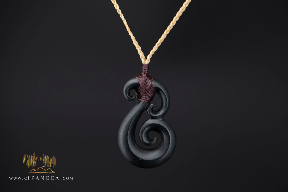 Mangōpare - Australian Black Nephrite Jade - Necklace || JF1869