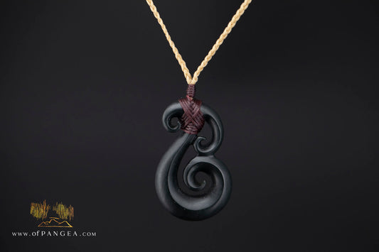 Mangōpare - Australian Black Nephrite Jade - Necklace || JF1869