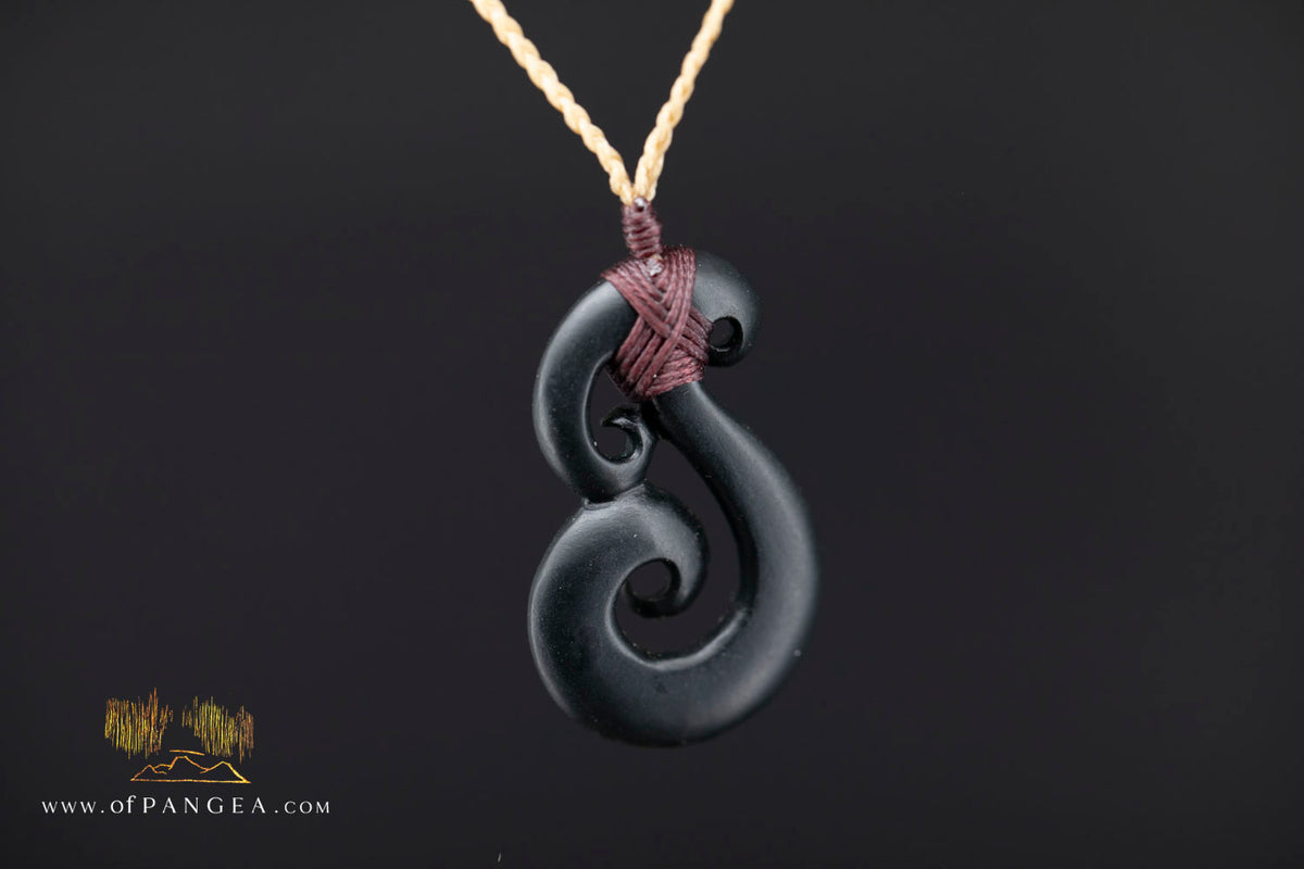 Mangōpare - Australian Black Nephrite Jade - Necklace || JF1869