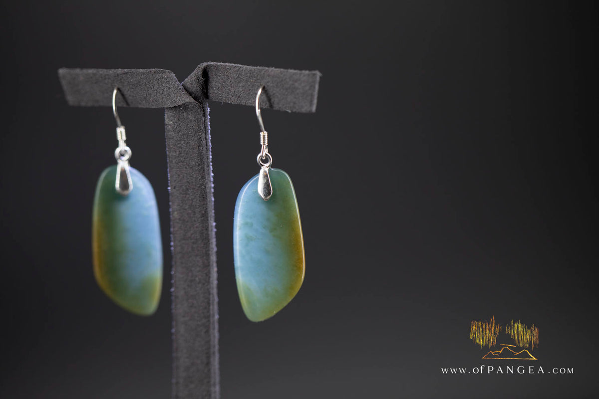 Guatemalan princesa jadeite earrings - sterling silver || JF2023