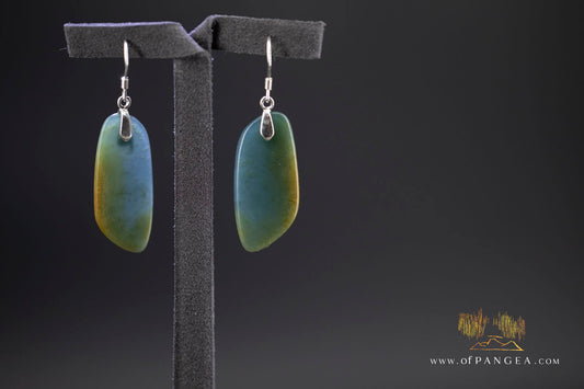 Guatemalan princesa jadeite earrings - sterling silver || JF2023