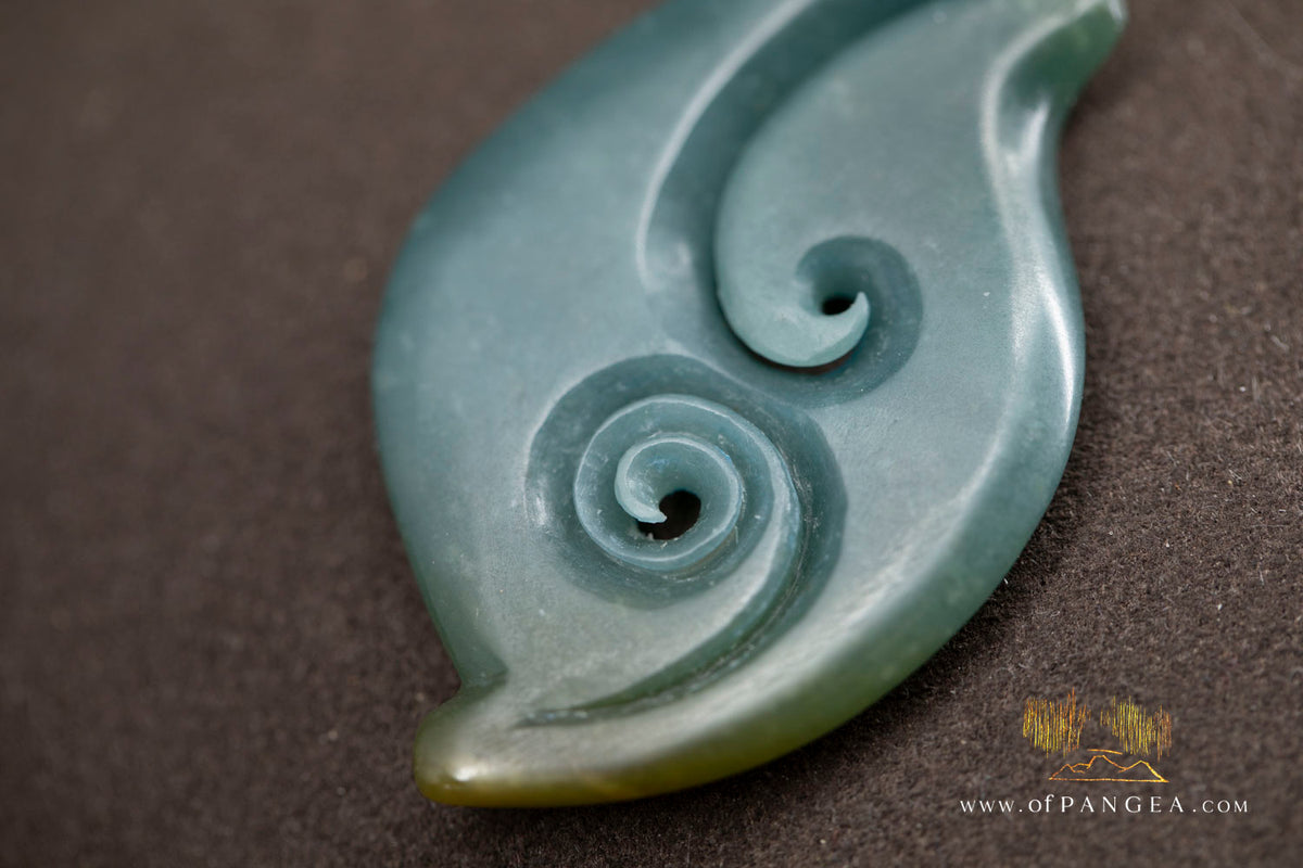 Hei Matau Hook - Guatemalan Princesa Olmec Jadeite Necklace || JF2024