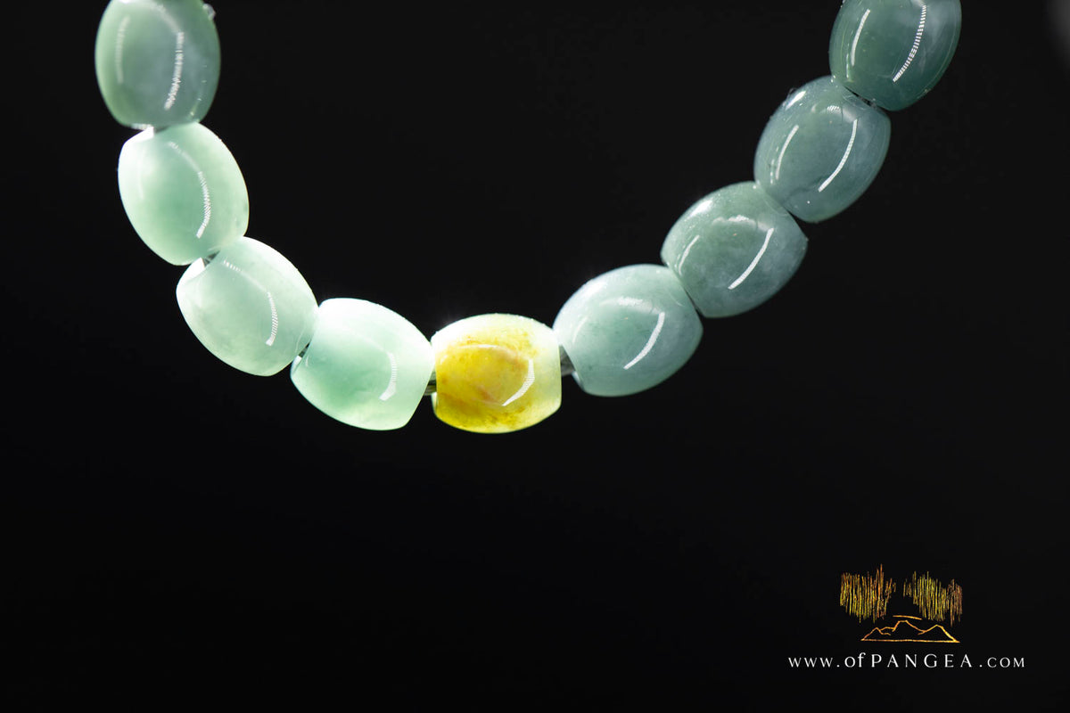 Guatemalan Jadeite Bead Bracelet || JF2039