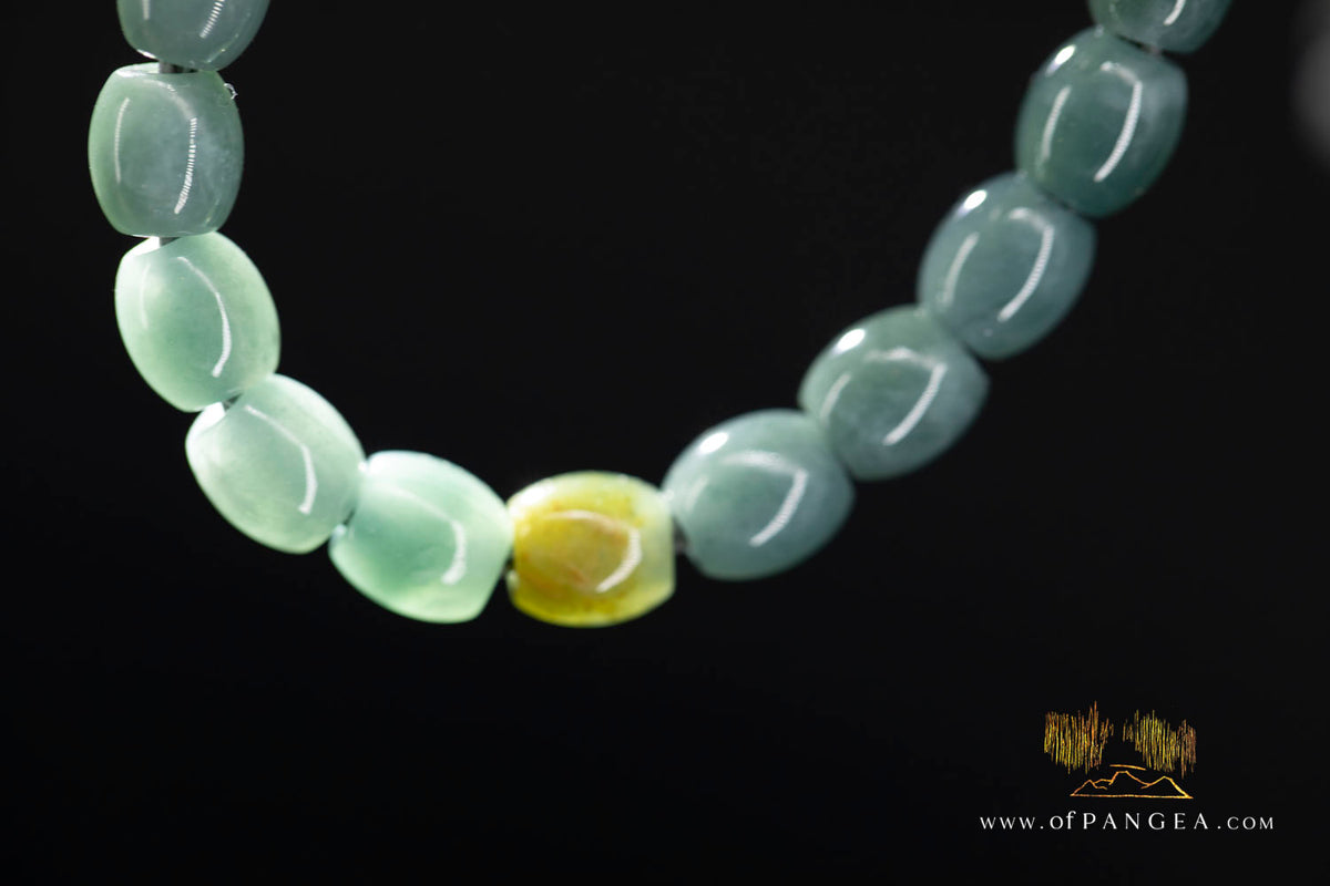 Guatemalan Jadeite Bead Bracelet || JF2039