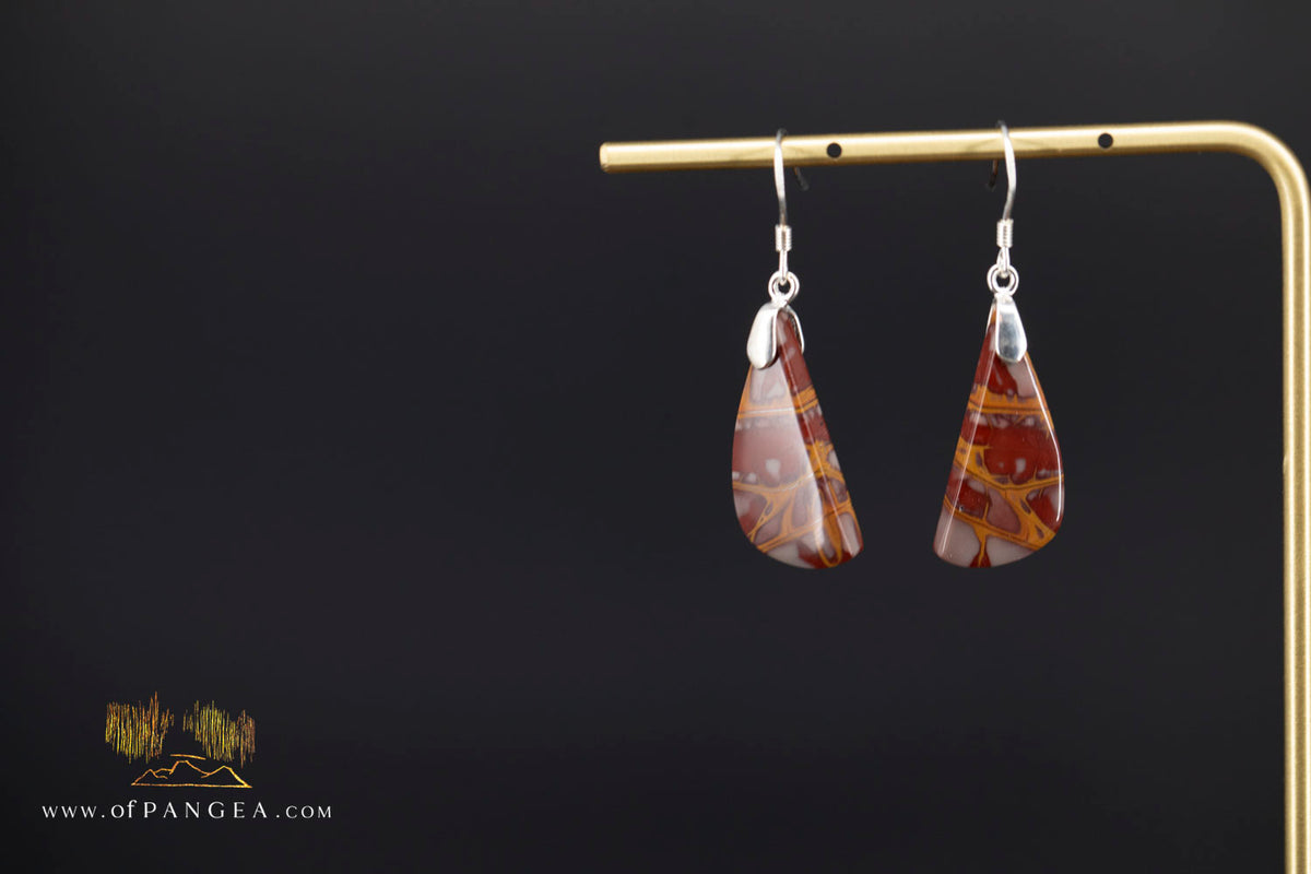 Noreena Jasper - Earrings - Italian Sterling Silver || JF2078