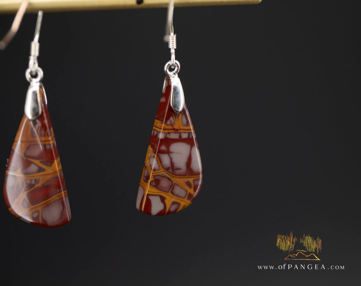 Noreena Jasper - Earrings - Italian Sterling Silver || JF2078