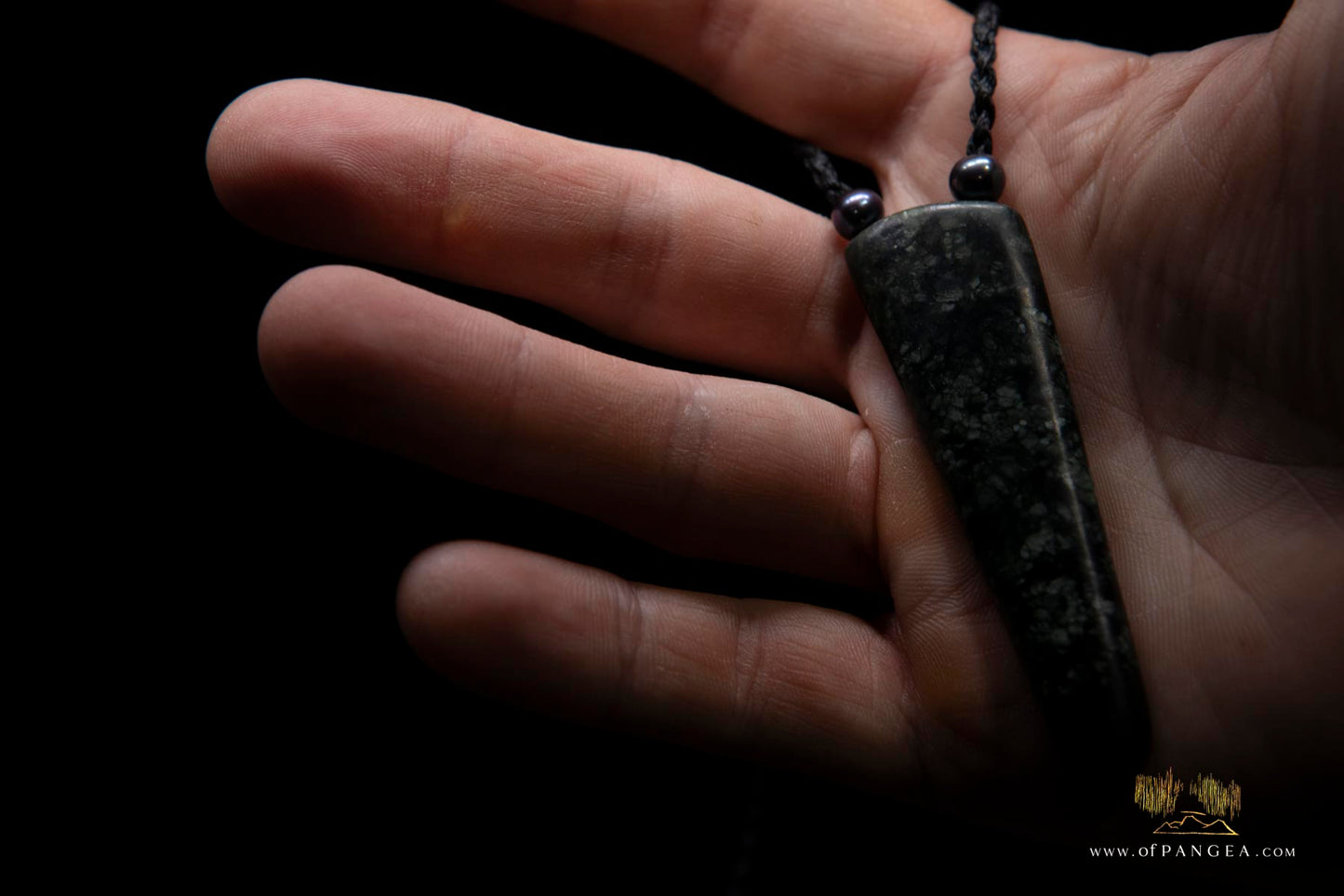 Pounamu Pendant Necklace ( & AA Peacock Pearls)